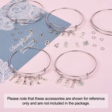 Alloy Pendants Steel Bangles Brass Rings Jewelry Making DIY Bangle Accessories