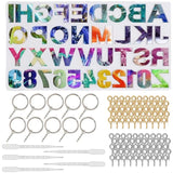 Alphabet Letter Number Mold Keychain Pendant for DIY Crafts