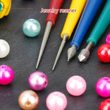Bead Hole Enlarger Reamer Jewelry Tool Set Diamond Needle File Sets