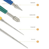 Bead Hole Enlarger Reamer Jewelry Tool Set Diamond Needle File Sets