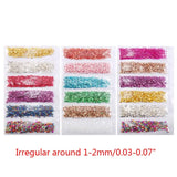 Glass Stones Crystal Epoxy Resin Filler DIY Nail Art Decorations