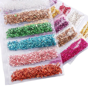 Glass Stones Crystal Epoxy Resin Filler DIY Nail Art Decorations