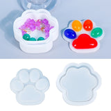 Cat Paw Storage Box Crystal Epoxy Resin Mold Jewelry Container DIY