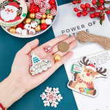 Christmas Wood Bead Garland Reindeer Charms for DIY Making Kit