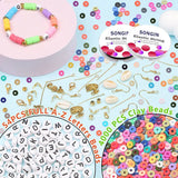 Polymer Clay Beads Kit with Pendant Accessories for Bracelet Making