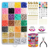 Polymer Clay Beads Bracelet Kit with Pendant Accessories