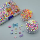 Colorful Plastic Beads for Jewelry Making DIY Kit