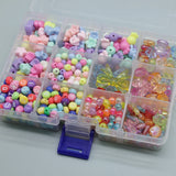 Colorful Plastic Beads for Jewelry Making DIY Kit