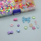 Colorful Plastic Beads for Jewelry Making DIY Kit