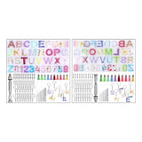 Crystal Epoxy Resin Mold Alphabet Letter Number Casting Silicone Mould MXME