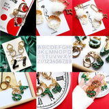 Crystal Epoxy Resin Mold Alphabet Letter Number Key Pendant Silicone Mould