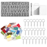 Alphabet Letter Number Keychain Resin Mold DIY Jewelry Making