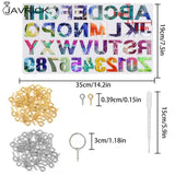 Alphabet Letter Number Keychain Pendant Silicone Mould