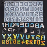 Alphabet Letter Number Keychain Pendant Silicone Mould