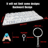 Alphabet Letter Number Keychain Pendant Silicone Mould DIY Crafts