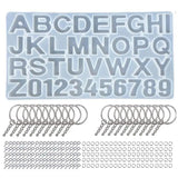 Alphabet Number Pendant Silicone Mold for Jewelry Making