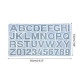 Alphabet Number Pendant Silicone Mold for Jewelry Making