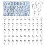 Crystal Epoxy Resin Mold Alphabet Letter Number Pendants Casting Silicone Mould