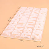 DIY Resin Mold Alphabet Number Pendants Silicone Mould Keychain Tool