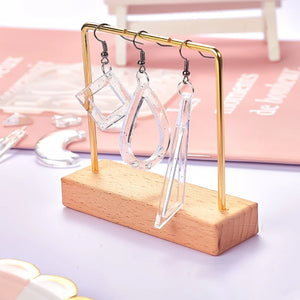 Crystal Epoxy Resin Mold for Earrings Pendant DIY Craft Jewelry Silicone Mould