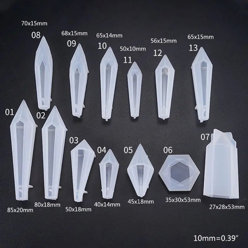 Crystal Epoxy Resin Mold Pendulum Silicone Mould Crafts Making