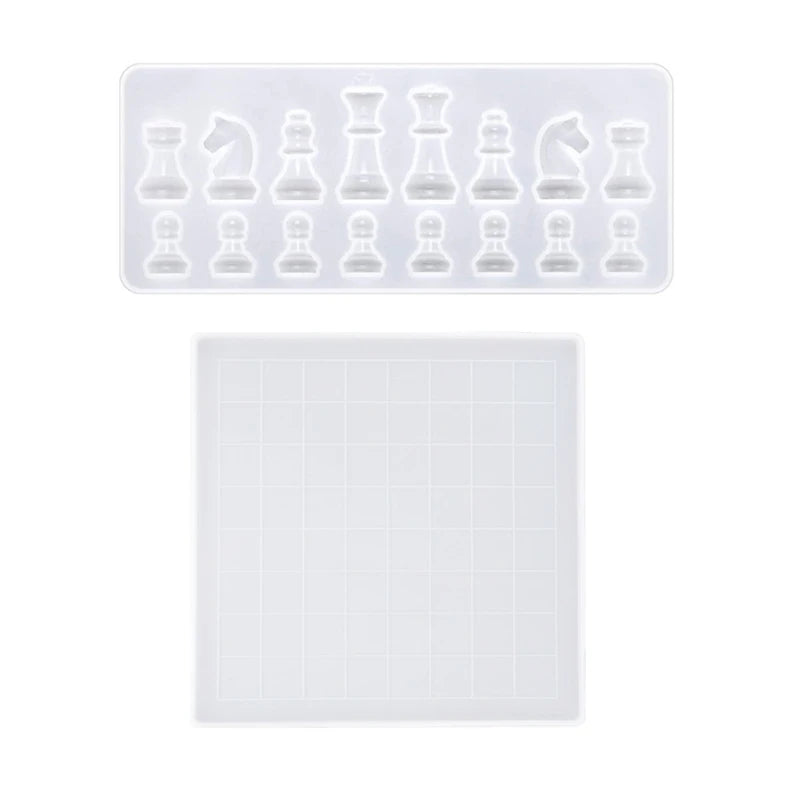 DIY Chess Board Epoxy Resin Mold Silicone Mould