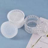 DIY Craft Decor Crystal Epoxy Resin Mold Round Storage Box Silicone Mould