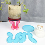 DIY Crafts Epoxy Resin Mold Potted Ornaments Bracket Tray Silicone Mould