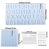 Epoxy Resin Mold Alphabet Numbers Pendants Silicone Mould DIY Jewelry Tools