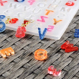 Epoxy Resin Mold Alphabet Numbers Pendants Silicone Mould DIY Jewelry Tools