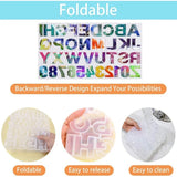 Crystal Epoxy Resin Mold Letter Number Keychain Silicone Mould