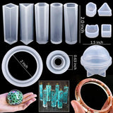 DIY Epoxy Resin Kit Jewelry Making Tools Silicone Mold Nail Drill Molds