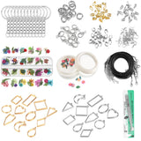 DIY Epoxy Resin Pendant Earrings Kit Flower Jewelry Making Necklace Tools