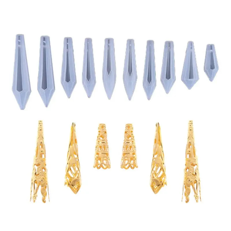 Silicone Pendant Jewelry Mold for DIY Crafts Making