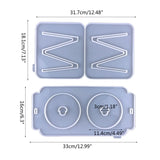 Adjustable Double Bowl Stand Silicone Mold