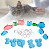 Dog Bone Cat Tag Keychain Silicone Mold