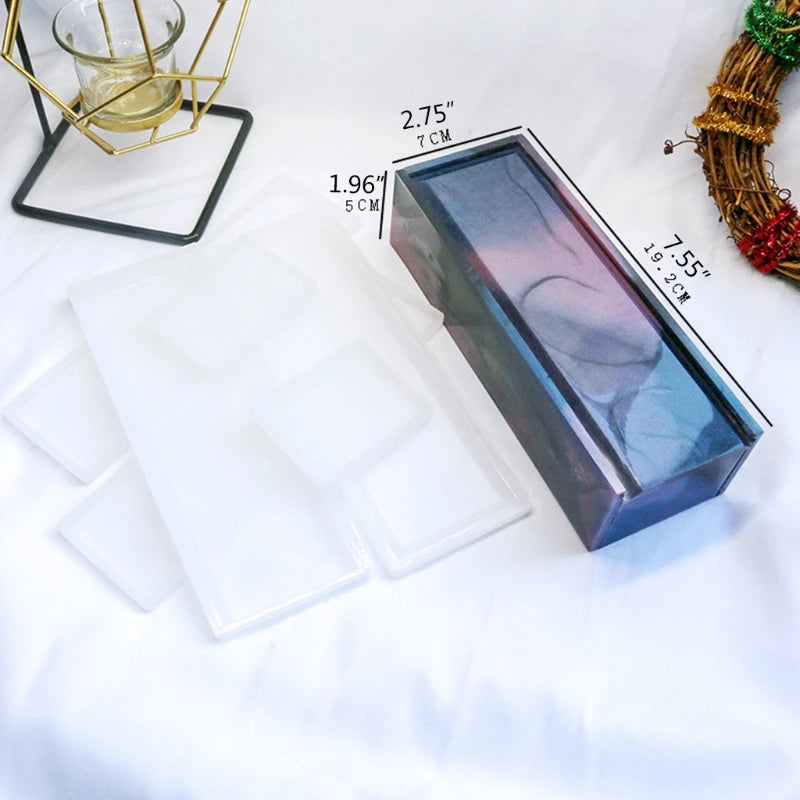 Domino Storage Box Resin Mold Jewelry Container Organizer Holder