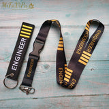 Engineer Lanyards Neck Strap Phone Key Chain ID Card Holder Flight Crew Gift