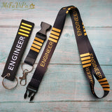 Engineer Lanyards Neck Strap Phone Key Chain ID Card Holder Flight Crew Gift