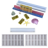 Epoxy Resin Domino Game Toy Mold with Storage Rack Silicone Mould DIY Crafts