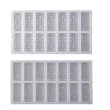 Epoxy Resin Domino Game Toy Mold with Storage Rack Silicone Mould DIY Crafts