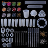 Epoxy Resin Kit DIY Jewelry Making Tools Silicone Mold Necklace Pendant Creative