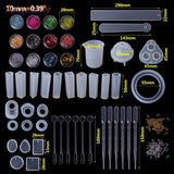 Epoxy Resin Kit DIY Jewelry Making Tools Silicone Mold Necklace Pendant Creative