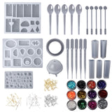 Epoxy Resin Jewelry Making Kit DIY Crafts Silicone Mold