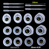Epoxy Resin Silicone Mold Rings 3 Sizes DIY Jewelry Kit