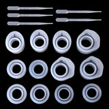 Epoxy Resin Silicone Mold Rings 3 Sizes DIY Jewelry Kit