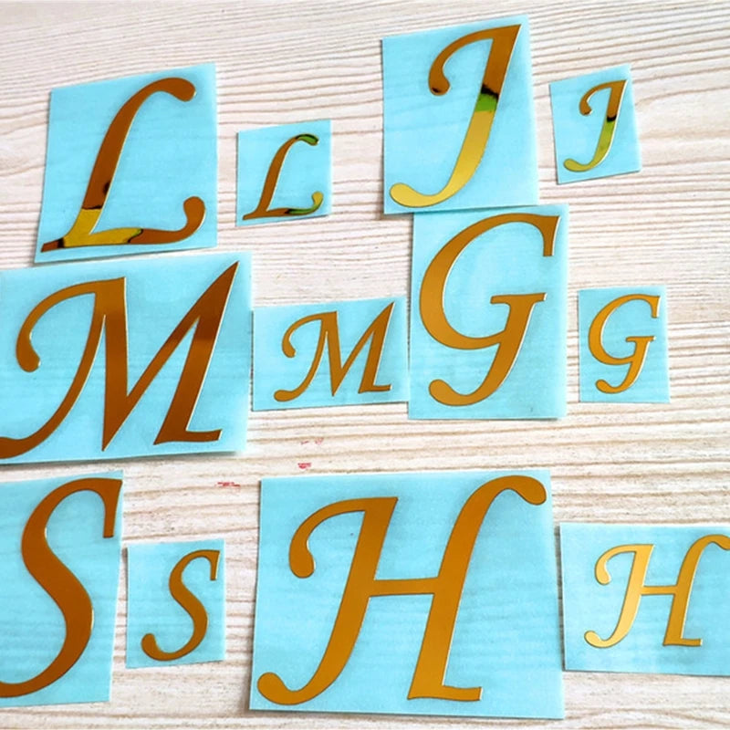 Epoxy Resin Mold Filler Letters UV Filling Stickers DIY Crafts Art Decorations
