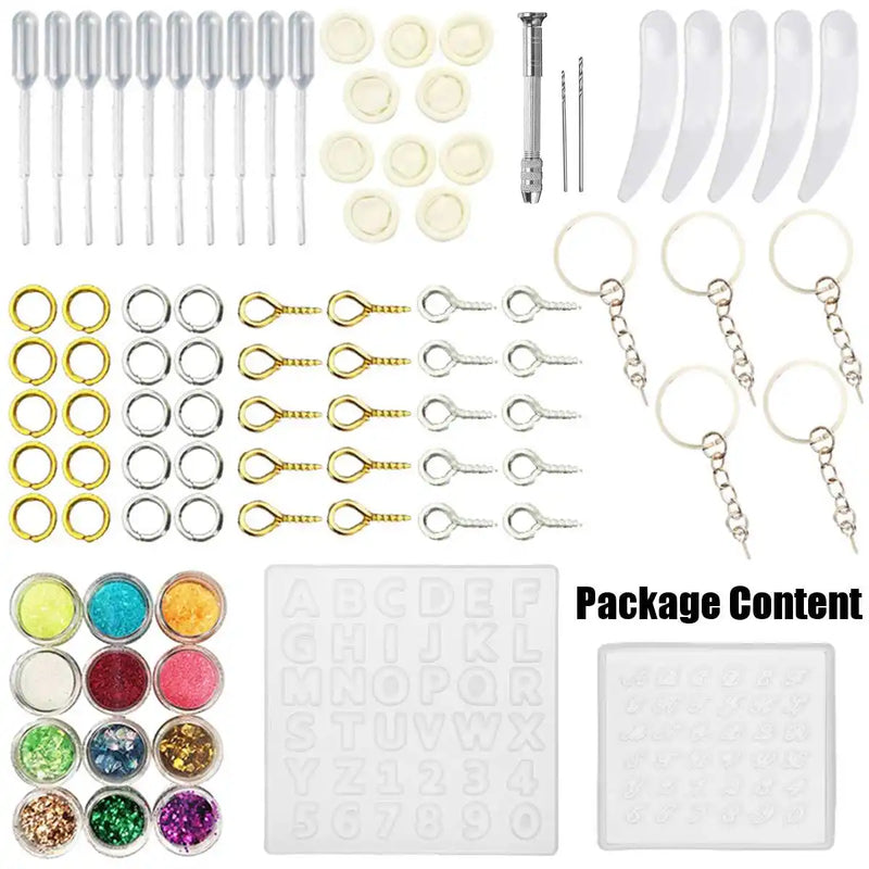 Epoxy Resin Silicone Mold Kit Jewelry Casting Tools DIY Findings
