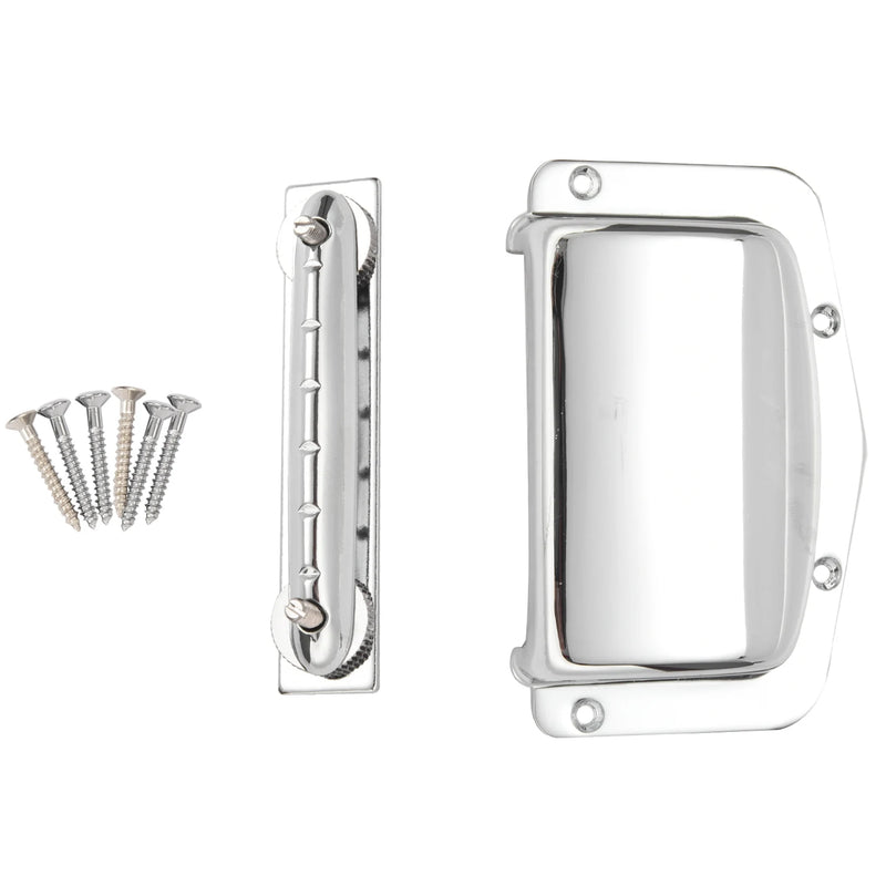 Fixed Adjustable Bridge Tailpiece for Harmony Guitar
