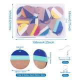 Wood Resin Earring Making Kit Charms DIY Jewelry